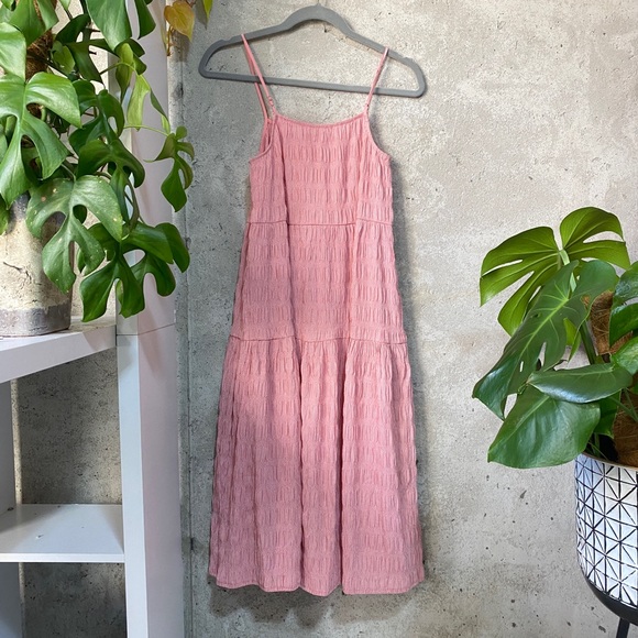 Lush Dresses & Skirts - Lush plaid prairie spaghetti strap sun dress